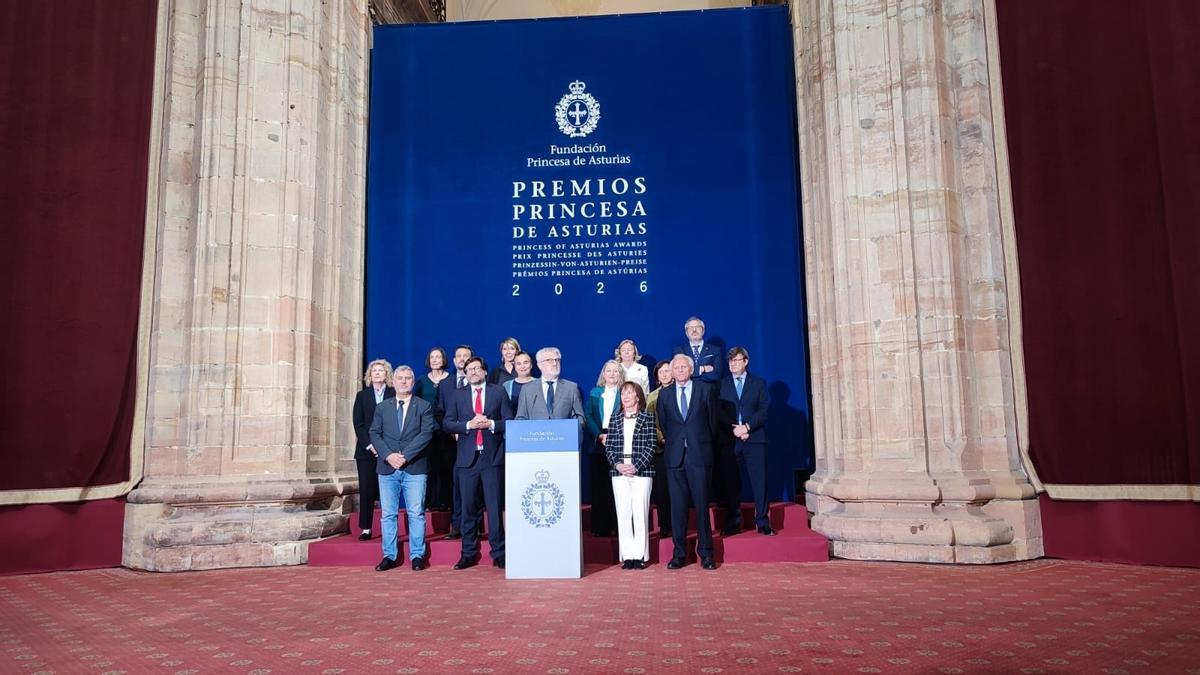 Lectura del fallo del jurado Premio Princesa de Asturias de Comunicación y Humanidades 2026 en Oviedo.