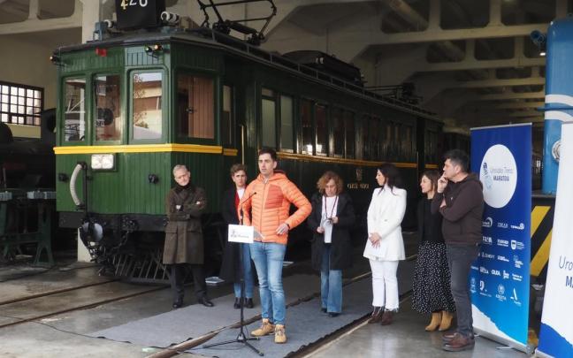 Presentación de la Urola Trena Maratoia en el Museo Vasco del Ferrocarril.