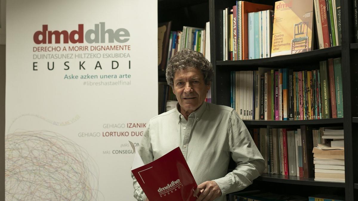 Rafa Sal, presidente de la asociación Derecho a Morir Dignamente en Euskadi.