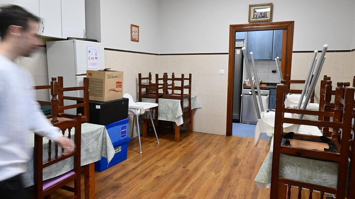 El pasillo de la vivienda.