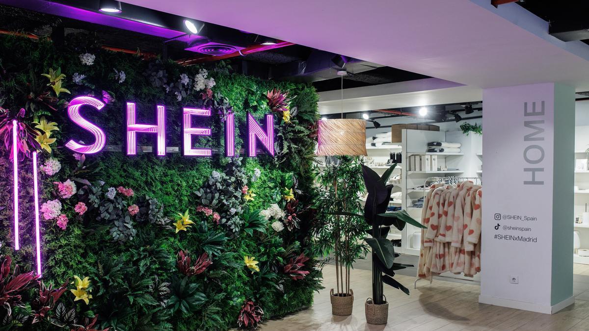 Inauguración de una tienda efímera de Shein en Madrid.