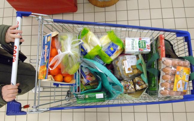 Carro de la compra en un supermercado