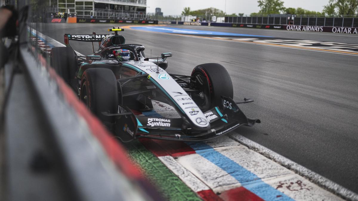 Kimi Antonelli, en acción en el circuito Gilles Villeneuve de Canadá.