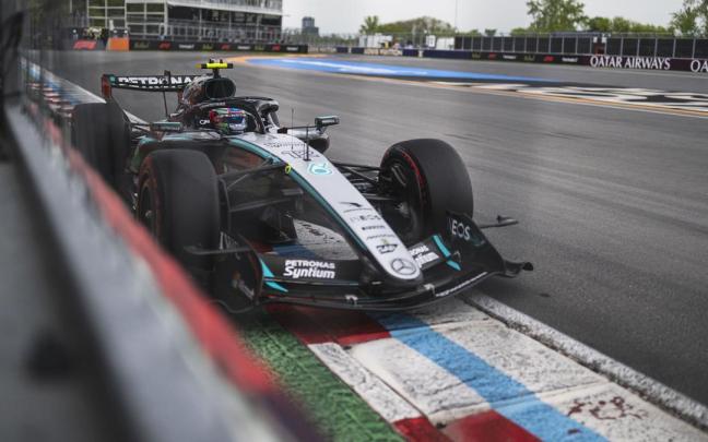 Kimi Antonelli, en acción en el circuito Gilles Villeneuve de Canadá.