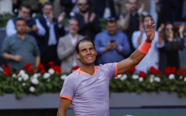 Nadal tras el triunfo ante Darwin Blanch.