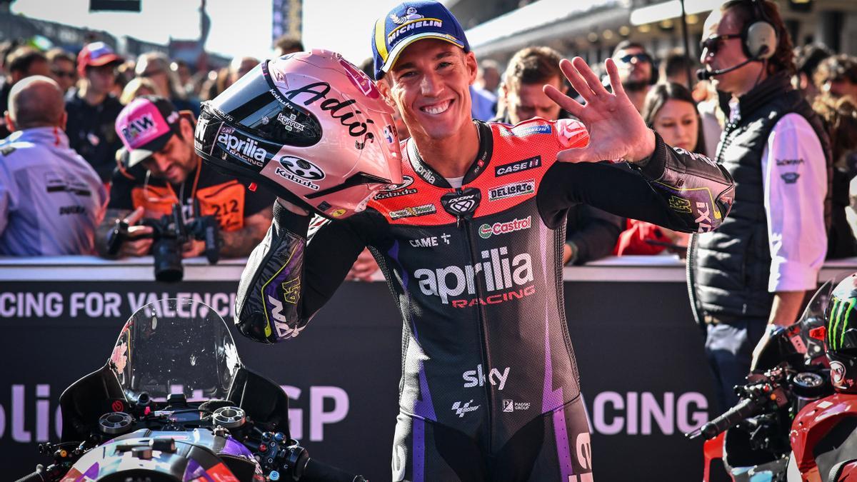 Aleix Espargaró, el día de su retirada de la competición.