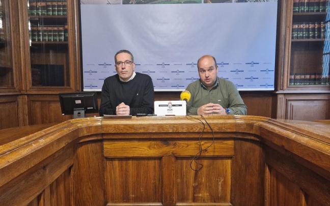 Josu Iguiñiz y Gorka Álvarez en la presentación de las actividades