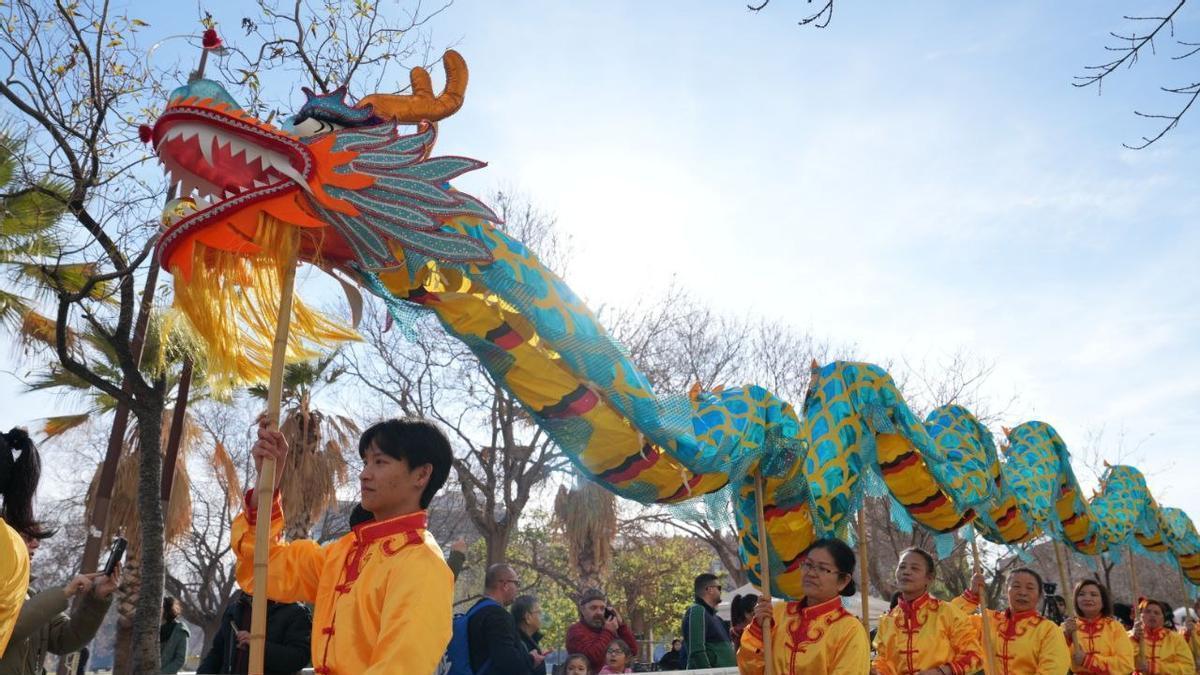 Imágenes de un desfile del Año Nuevo Chino.