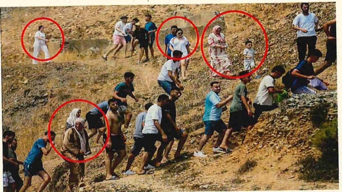 El CENIF destaca la presencia de mujeres, menores y grupos familiares entre las personas que regresaron a Marruecos tras cruzar la frontera.
