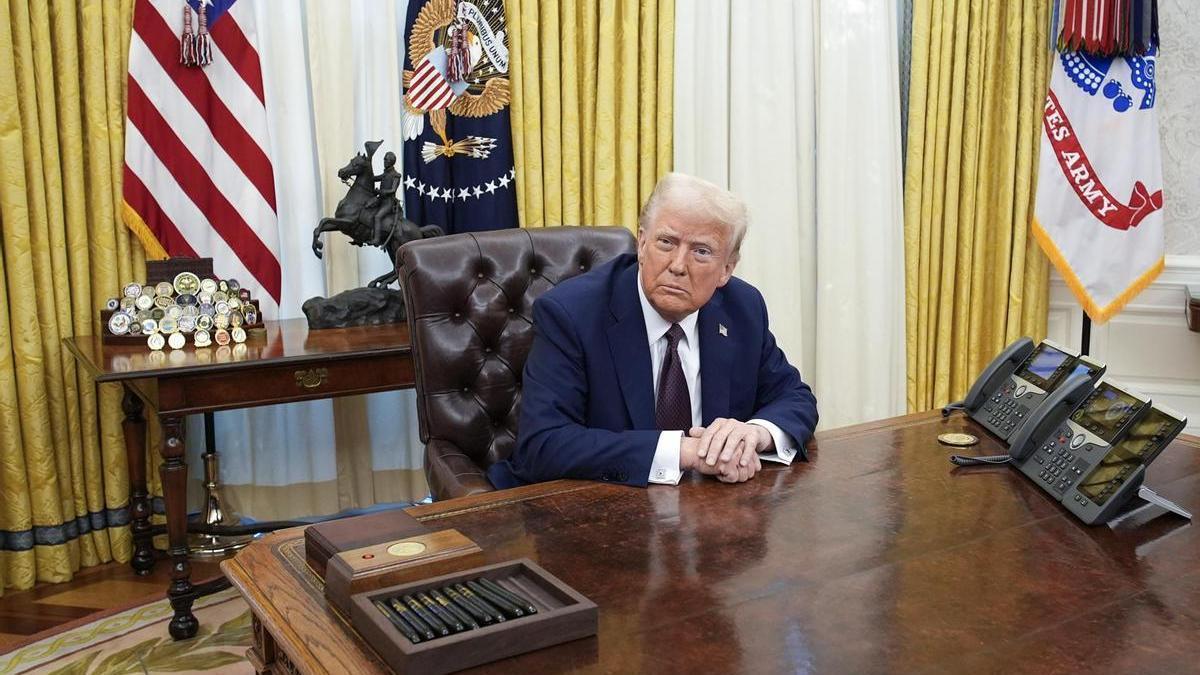 El presidente de Estados Unidos, Donald Trump, en el Despacho Oval de la Casa Blanca.