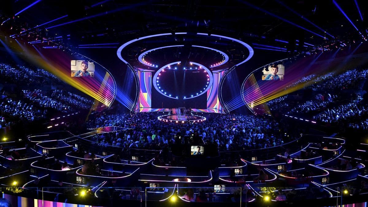 La primera semifinal de Eurovisión 2023 en el M&S Bank Arena de Liverpool, Reino Unido.