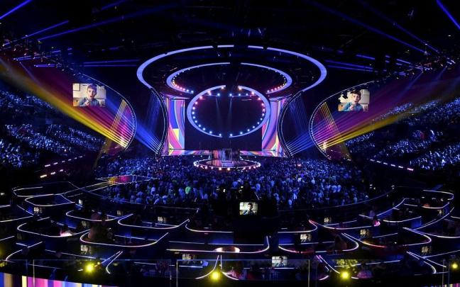 La primera semifinal de Eurovisión 2023 en el M&S Bank Arena de Liverpool, Reino Unido. La primera semifinal de Eurovisión 2023 en el M&S Bank Arena de Liverpool, Reino Unido.