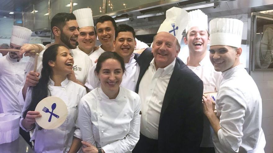 Conway, en el Arzak.