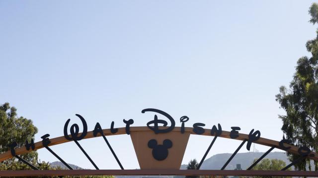 La entrada a los estudios Walt Disney en Burbank, California.