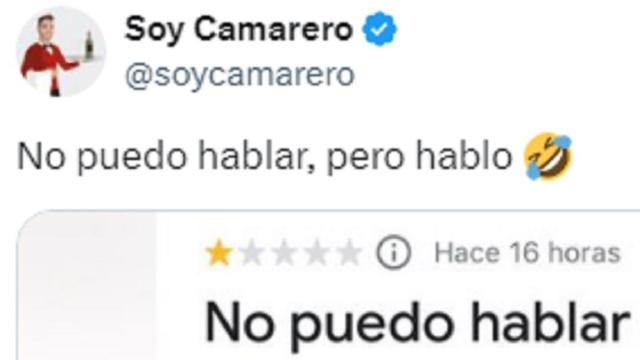El comienzo del post. / X (@soycamarero) El comienzo del post.