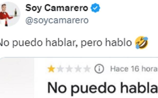 El comienzo del post. / X (@soycamarero) El comienzo del post.