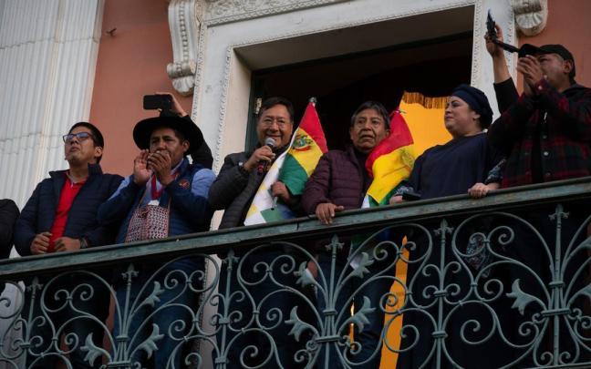 El presidente, Luis Arce, agradece el apoyo ciudadanos recibido.