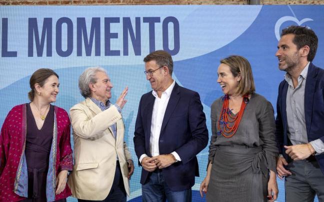 Feijóo durante la celebración en Madrid de un acto sobre Cultura.