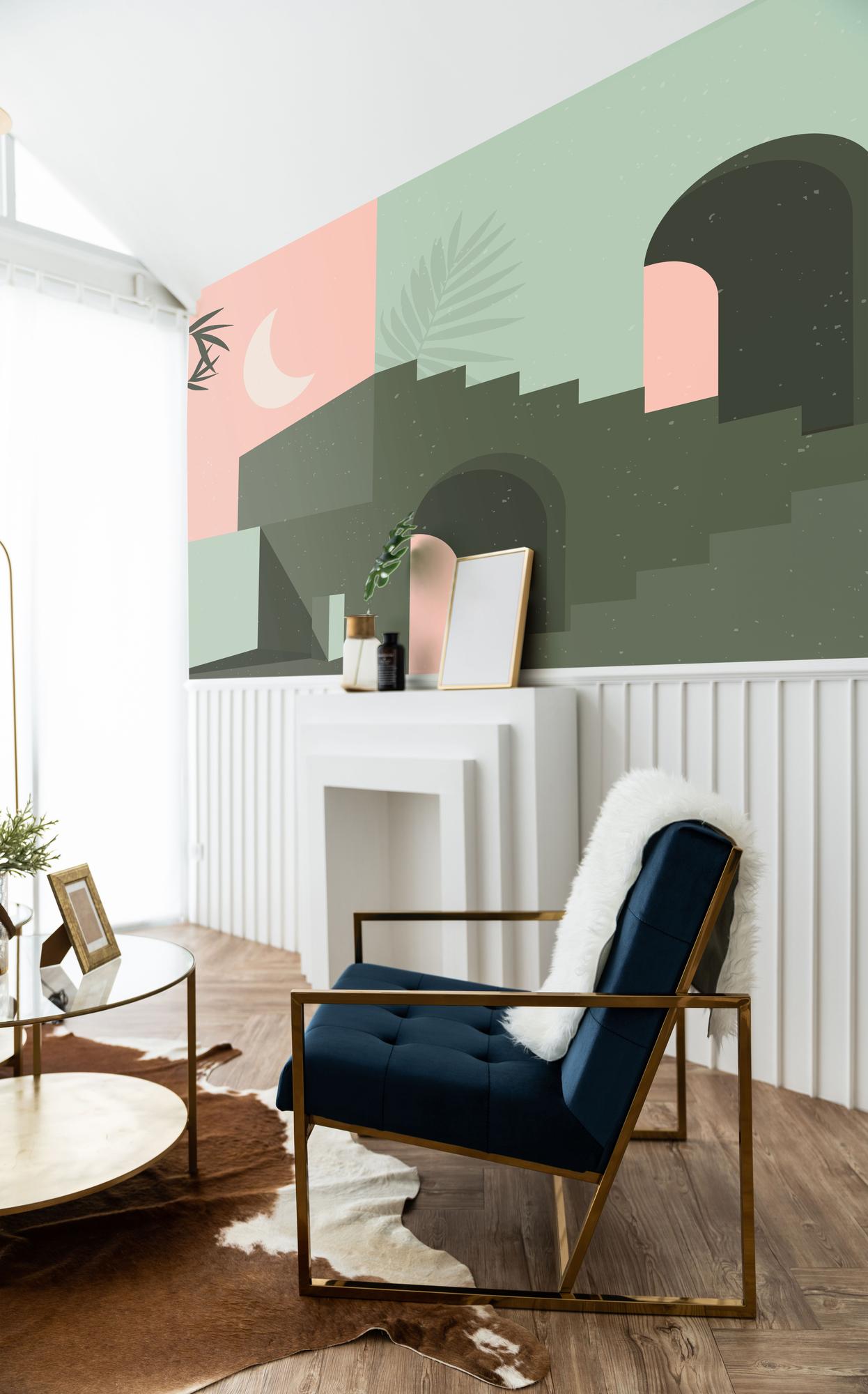 Mural de pared, una idea muy sencilla y con muchas opciones.