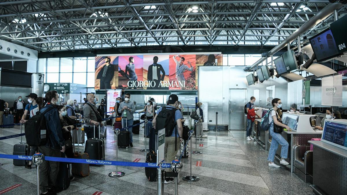 El aeropuerto de Malpensa.