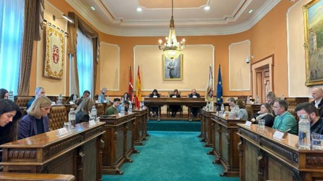 Foto de la sesión plenaria celebrada esta mañana en el Ayuntamiento de Irun.