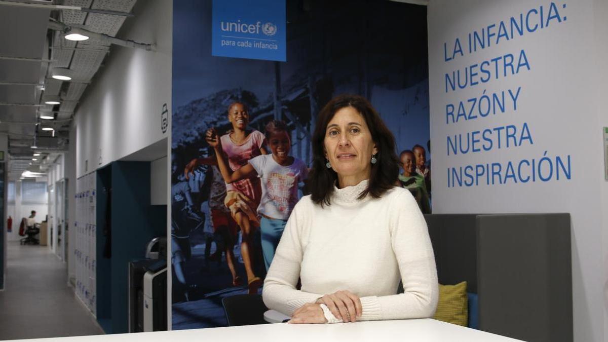 La directora de Influencia, Programas y Alianzas de UNICEF España, Lara Contreras.
