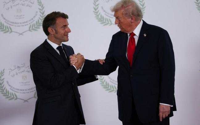 Trump, junto a Macron en una imagen de archivo.