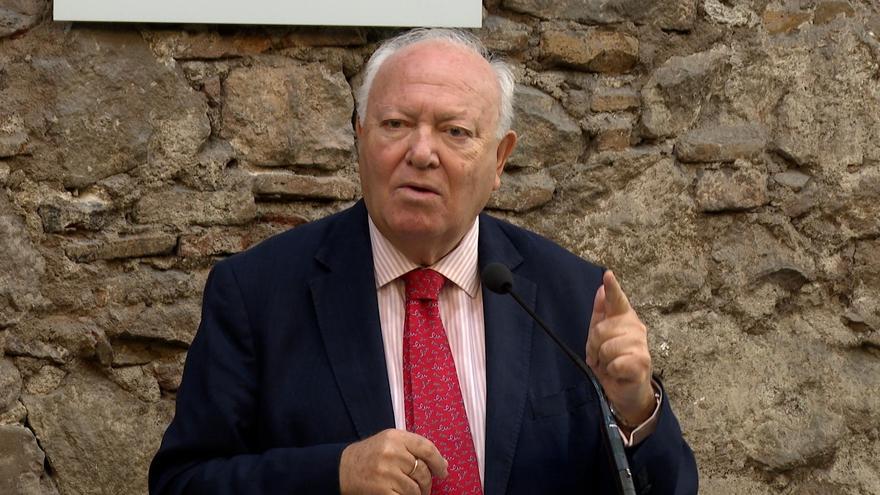 El alto representante de Naciones Unidas para la Alianza de Civilizaciones, el exministro Miguel Ángel Moratinos, en un encuentro organizado por el Cidob en Barcelona.