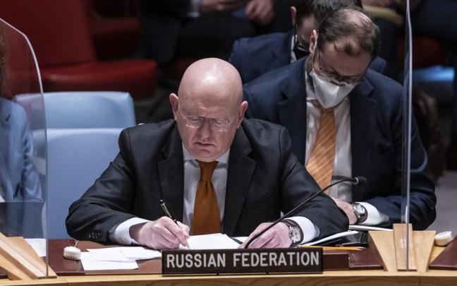 El embajador ruso ante Naciones Unidas, Vasili Nebenzia, en una foto de archivo.