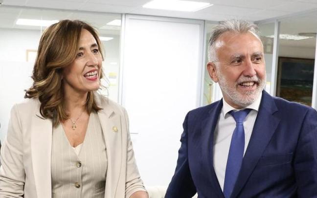 Olatz Garamendi, junto al ministro de Política Territorial, Ángel Víctor Torres. / EP Olatz Garamendi, junto al ministro de Política Territorial, Ángel Víctor Torres.