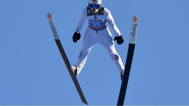 Una imagen de los saltos de esquí del año 2020.