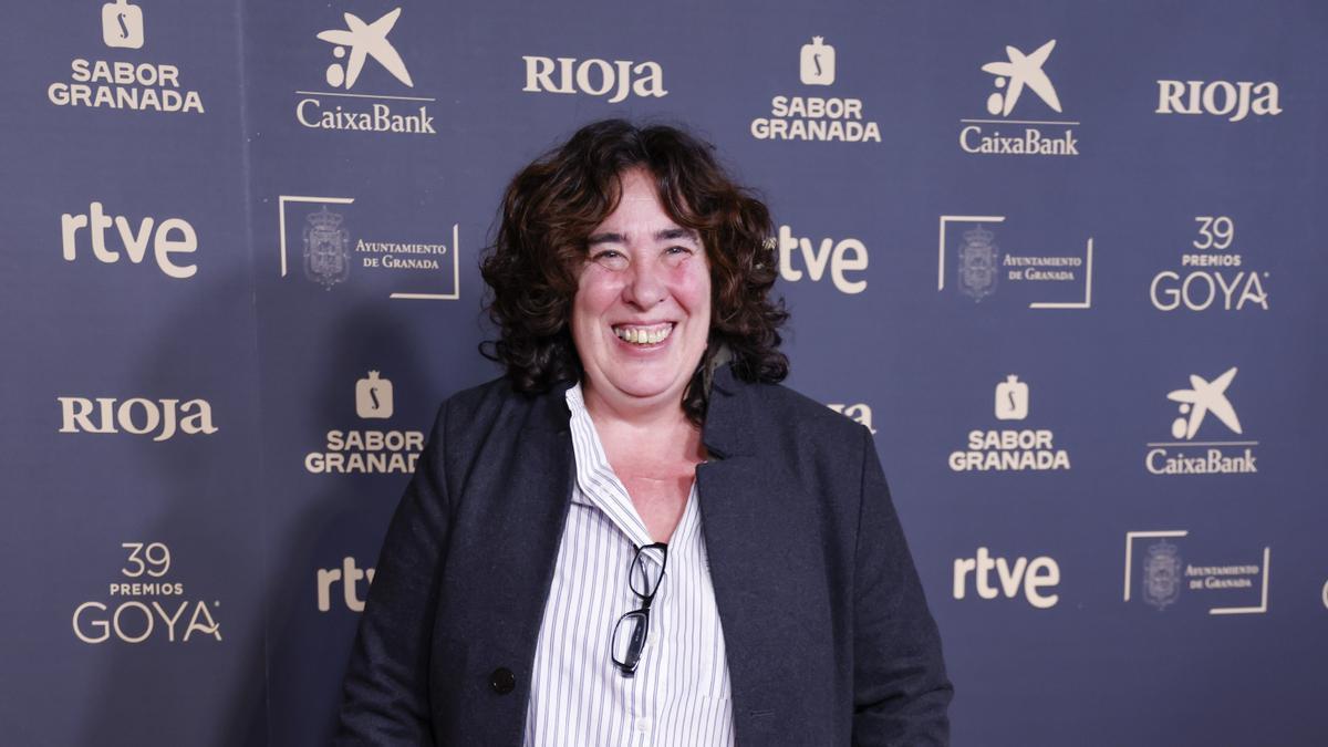 La directora vasca de 'La Infiltrada', Arantxa Etevarría, este miércoles en la Academia del Cine.