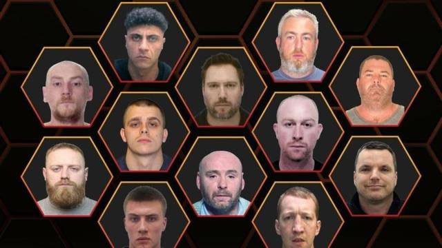 Los 12 criminales más buscados del Reino Unido.