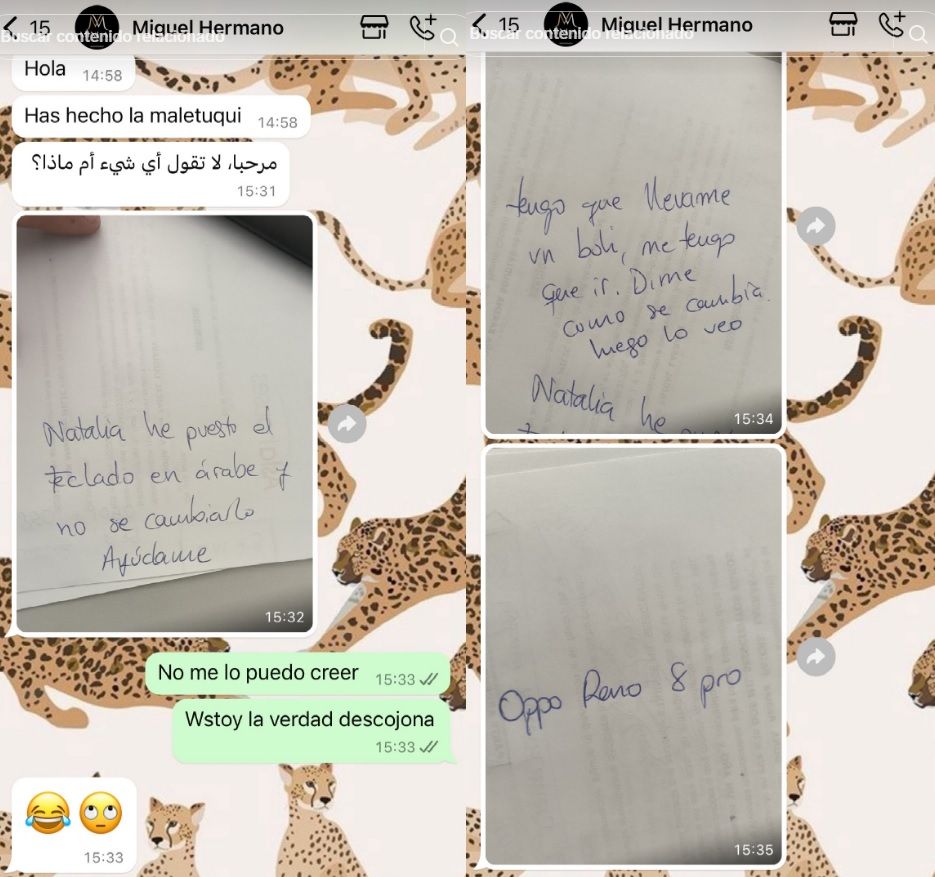 Las capturas de WhatsApp.