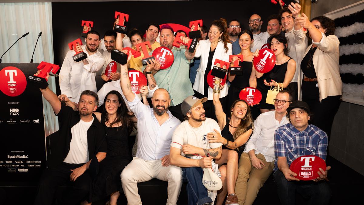 Ganadores de la primera edición de los Premios T de Bares.