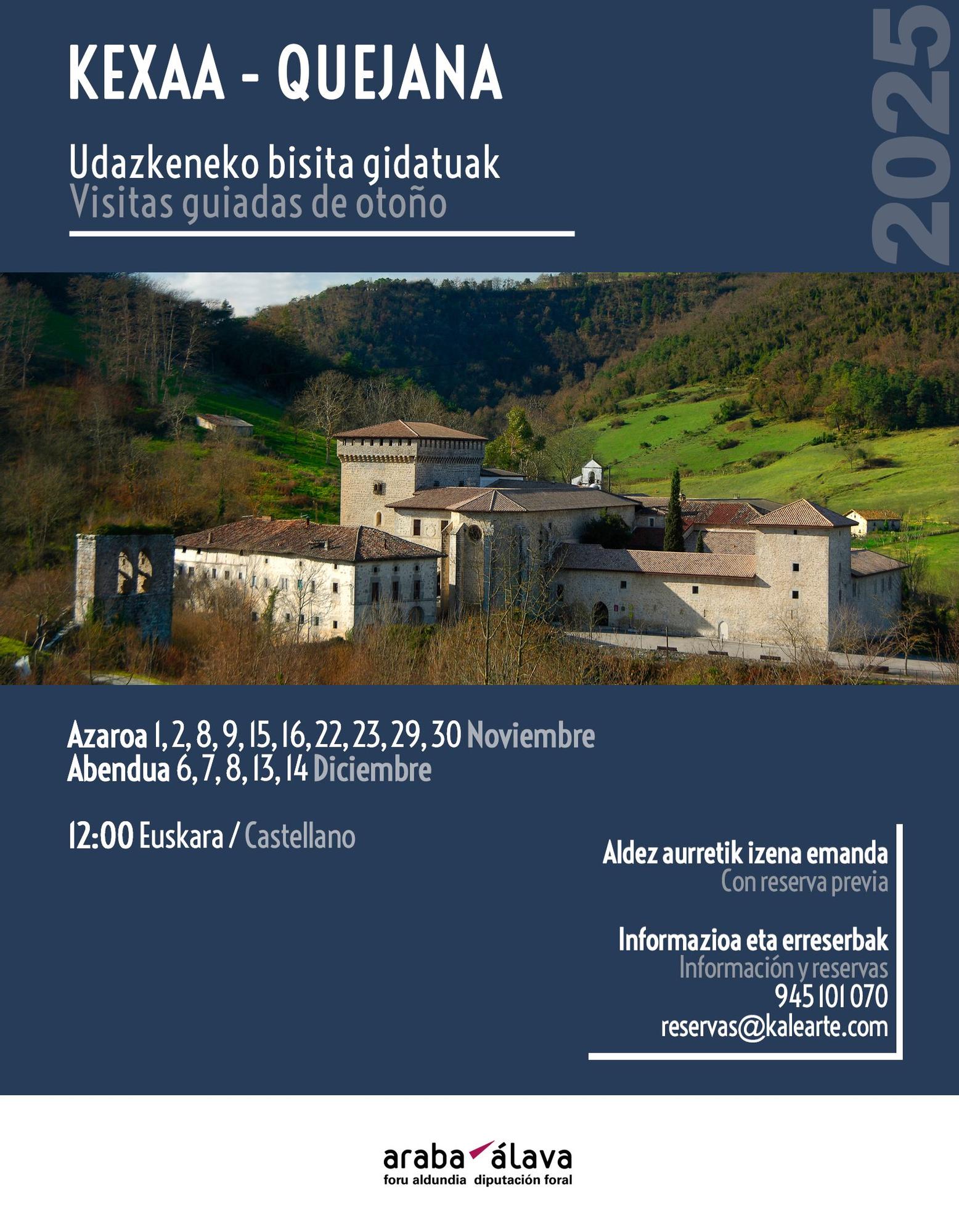 Cartel de las visitas