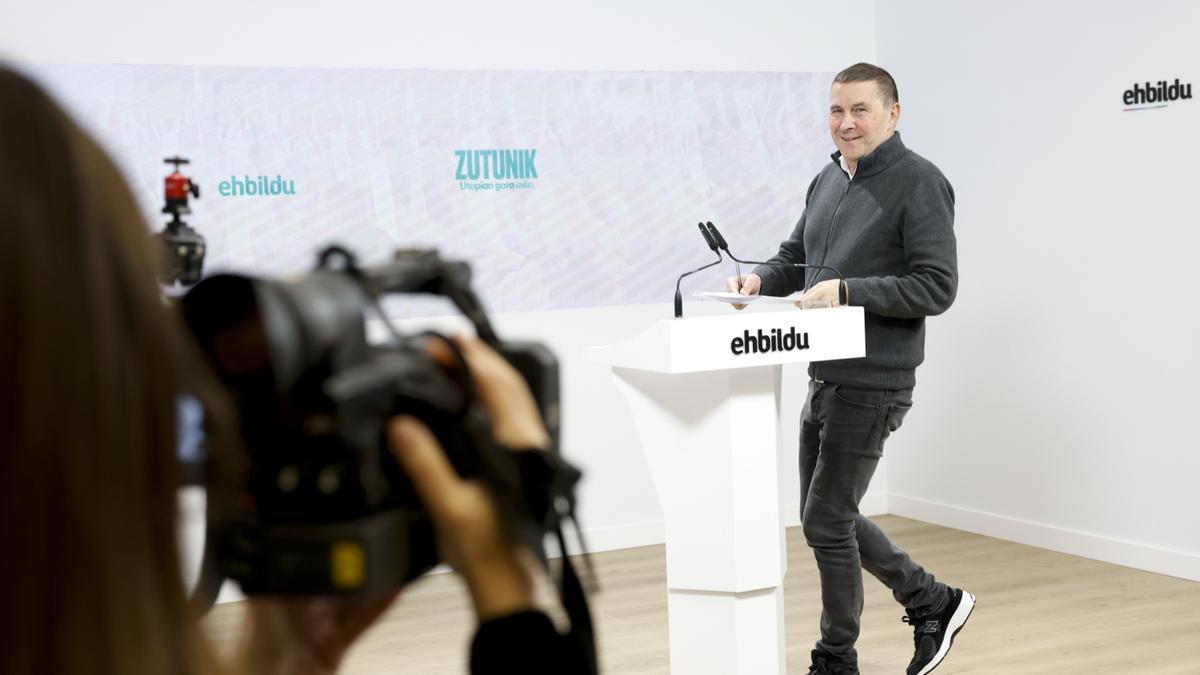 El coordinador general de EH Bildu, Arnaldo Otegi