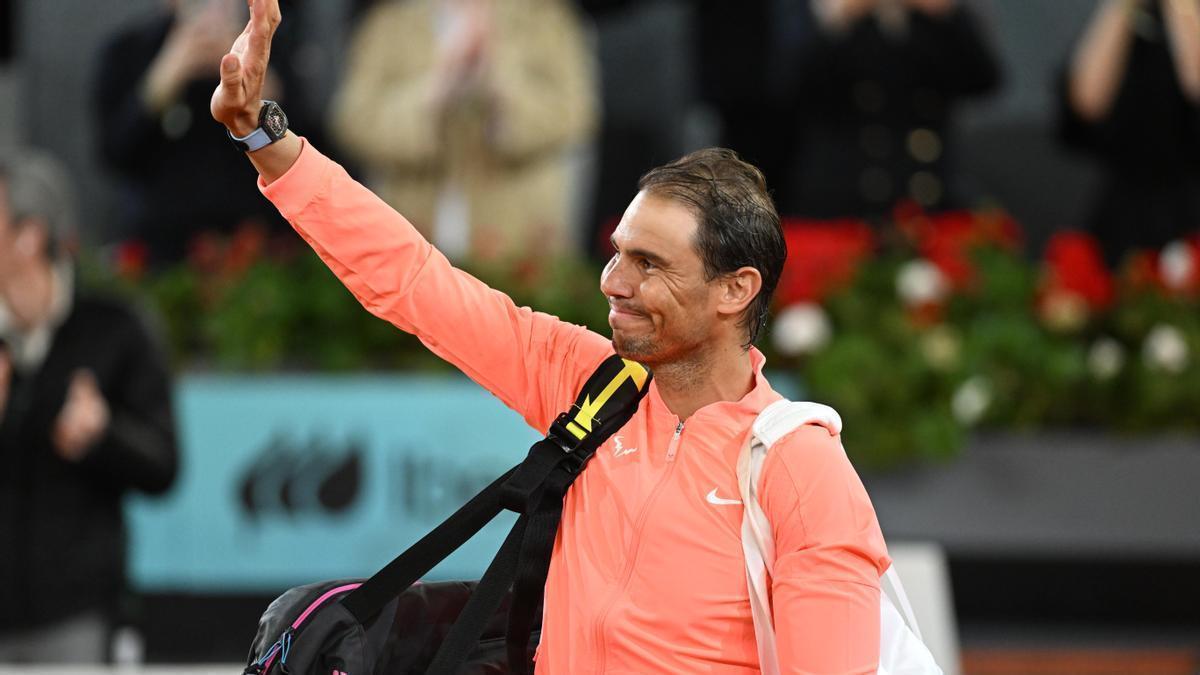 Rafa Nadal se despide del Mutua Madrid Open.
