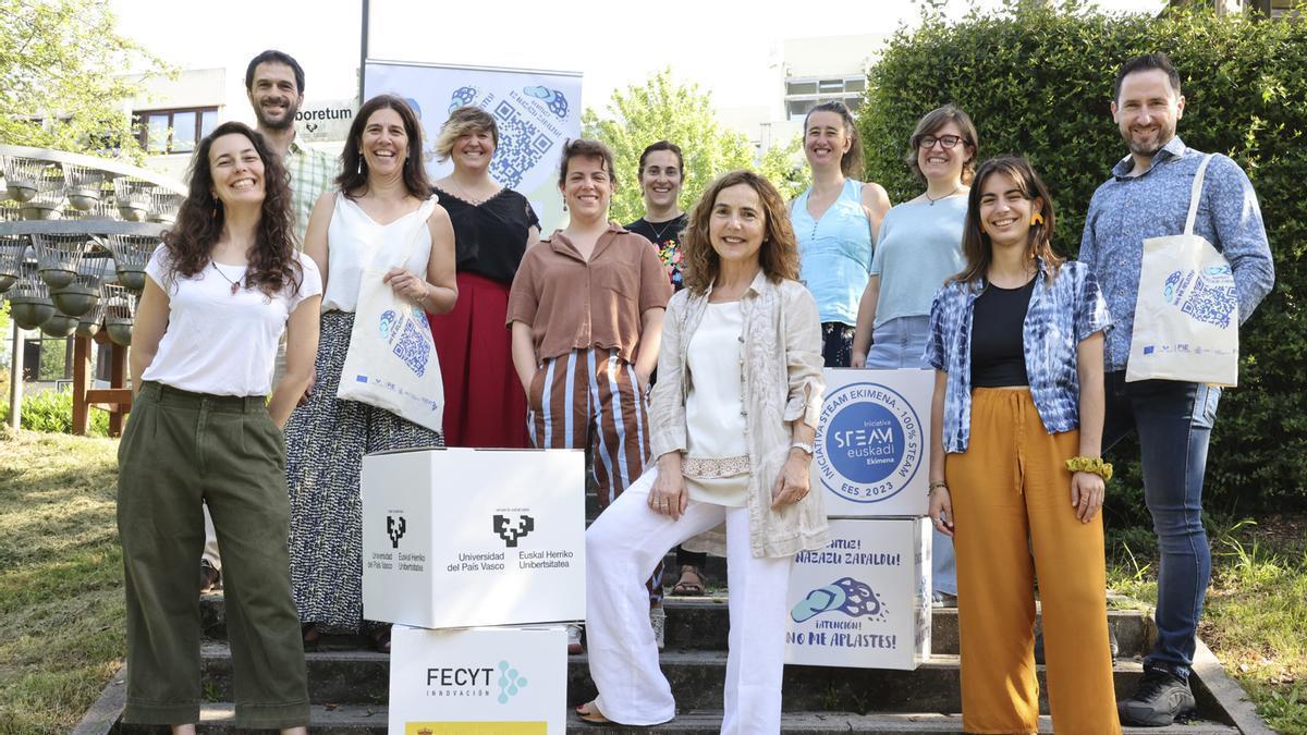 El grupo de investigación de la Estación Marina de Plentzia.