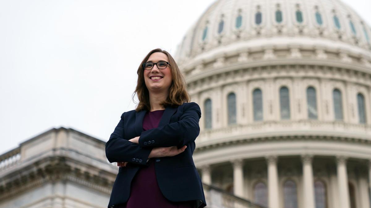 Sarah McBride será la primera congresista trans de Estados Unidos.