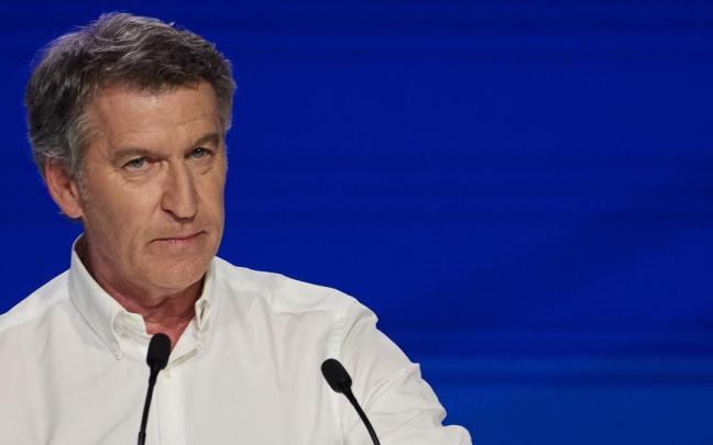 El presidente del PP, Alberto Núñez Feijóo