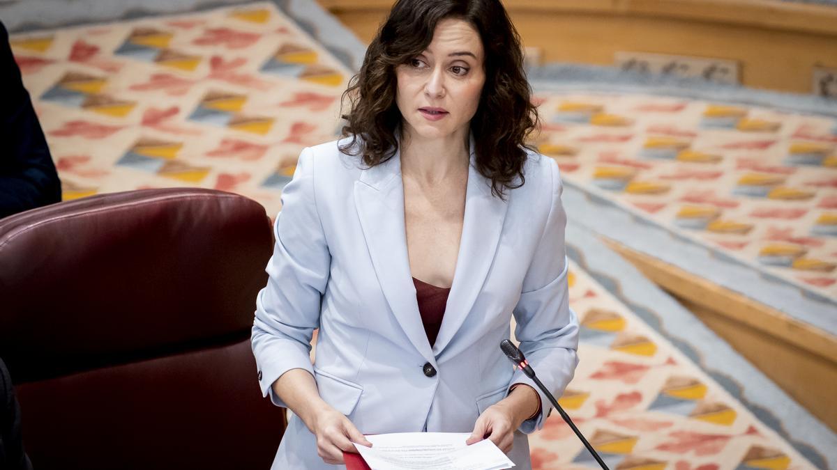 Isabel Díaz Ayuso, en una imagen de archivo.