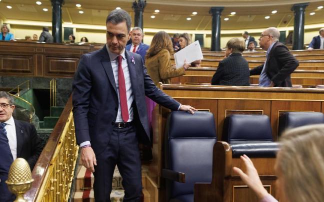 Pedro Sánchez en una imagen en el Congreso de los Diputados.