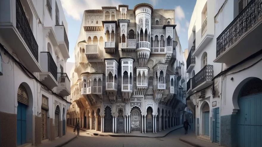 Imagen creada con IA de Tetuán, en Marruecos.