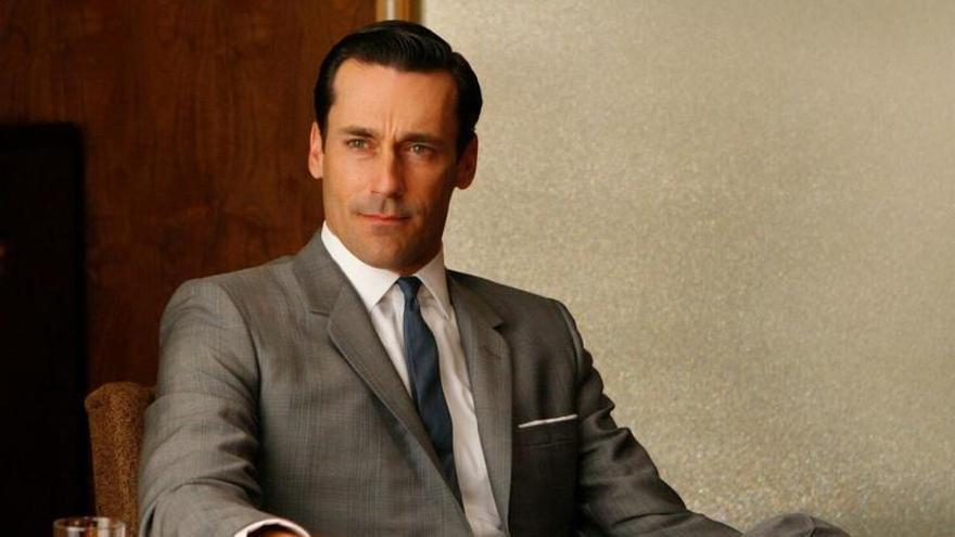 El actor Jon Hamm, en su personaje de Don Draper en la serie ‘Mad Men’.