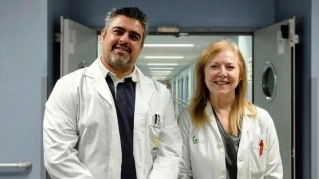Los investigadores de la UEx Pedro Cosme y Nuria Bermejo.