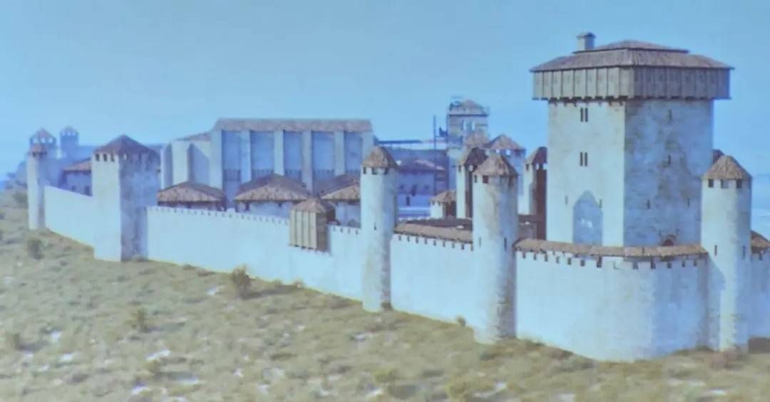 Recreación virtual del castillo de Laguardia