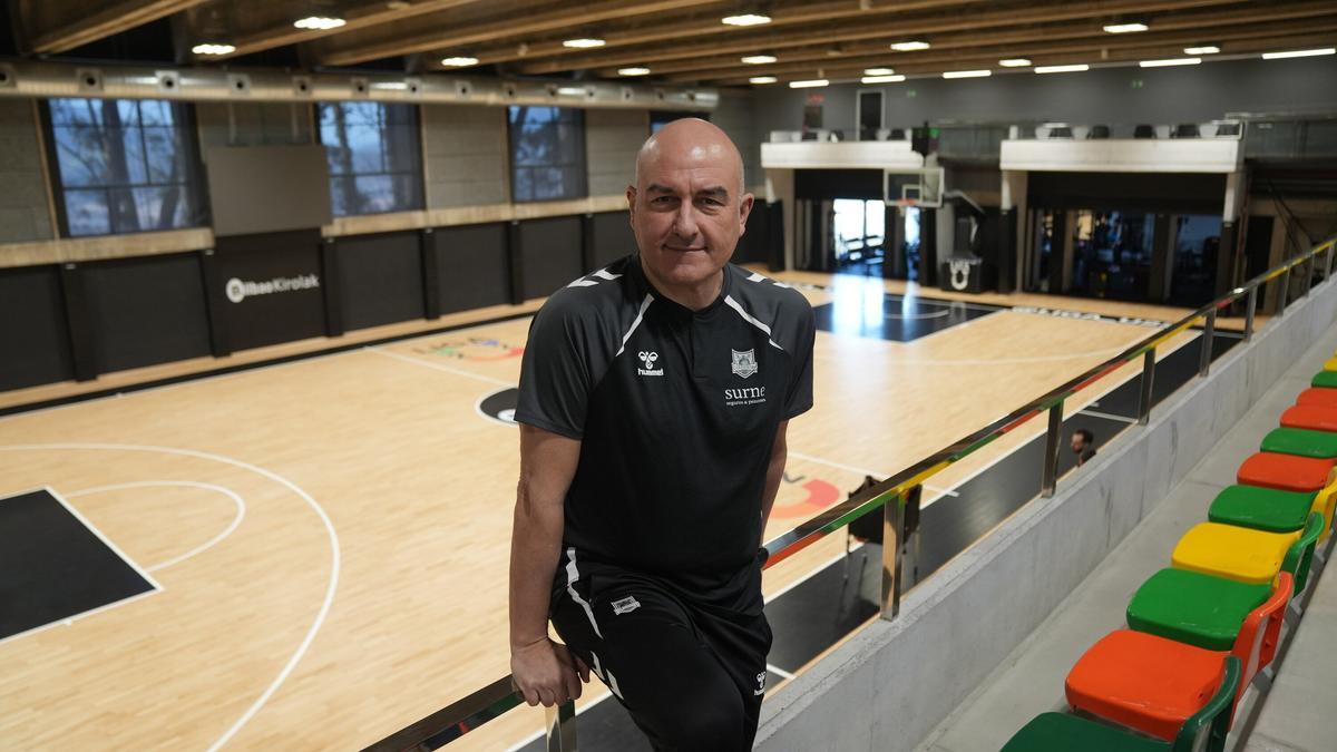 Jaume Ponsarnau, en la pista de Artxanda. / DEIA / MARKEL FERNÁNDEZ