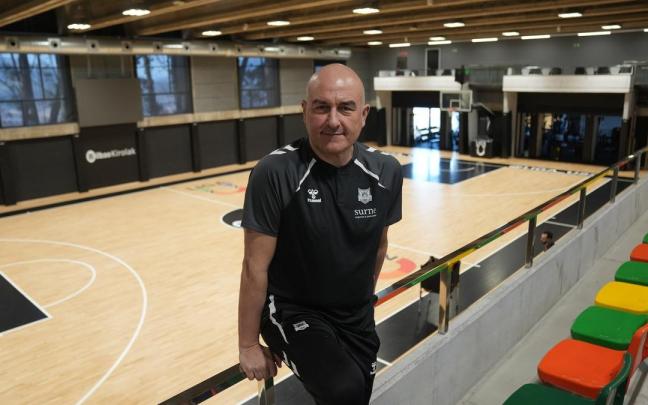 Jaume Ponsarnau, en la pista de Artxanda. / DEIA / MARKEL FERNÁNDEZ