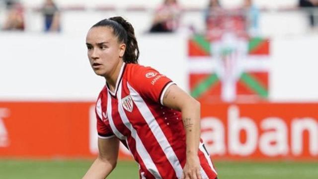 Nerea Nevado durante un partido con el Athletic / DEIA Nerea Nevado durante un partido con el Athletic / DEIA